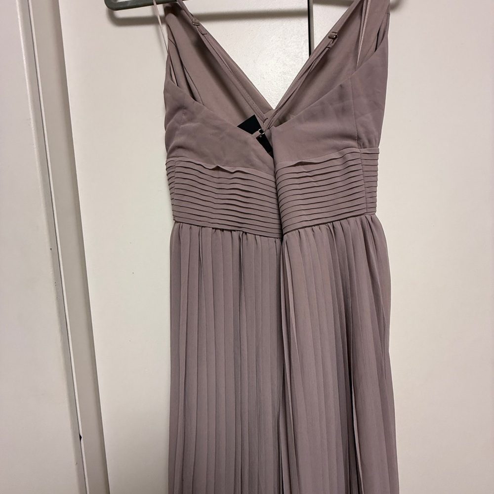 NWT | FashionNova D16411 Tuape Mauve Elegant Lure Maxi Taupe Size Large dress - Picture 11 of 14